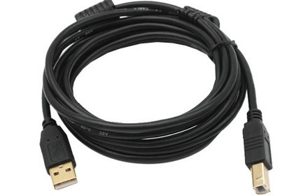 USB type A to type B male cable