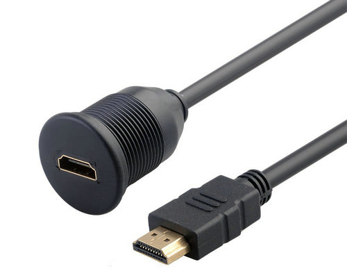HDMI M/F Panel Mount Extension Cable