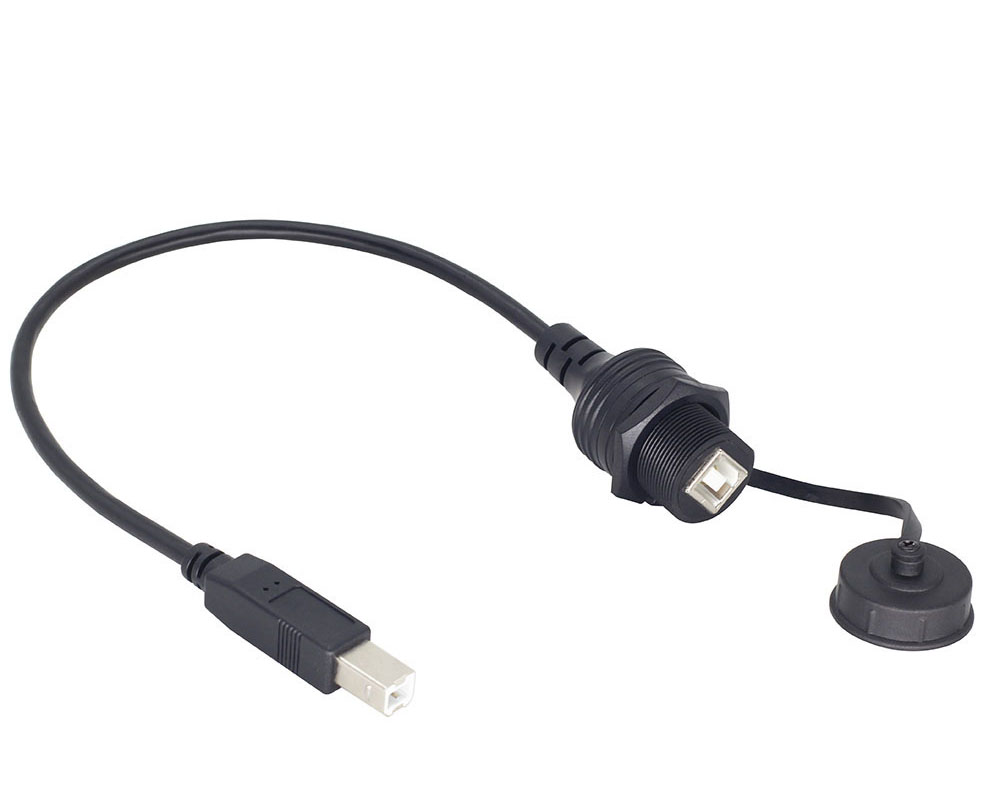 Waterproof USB B Extension cable